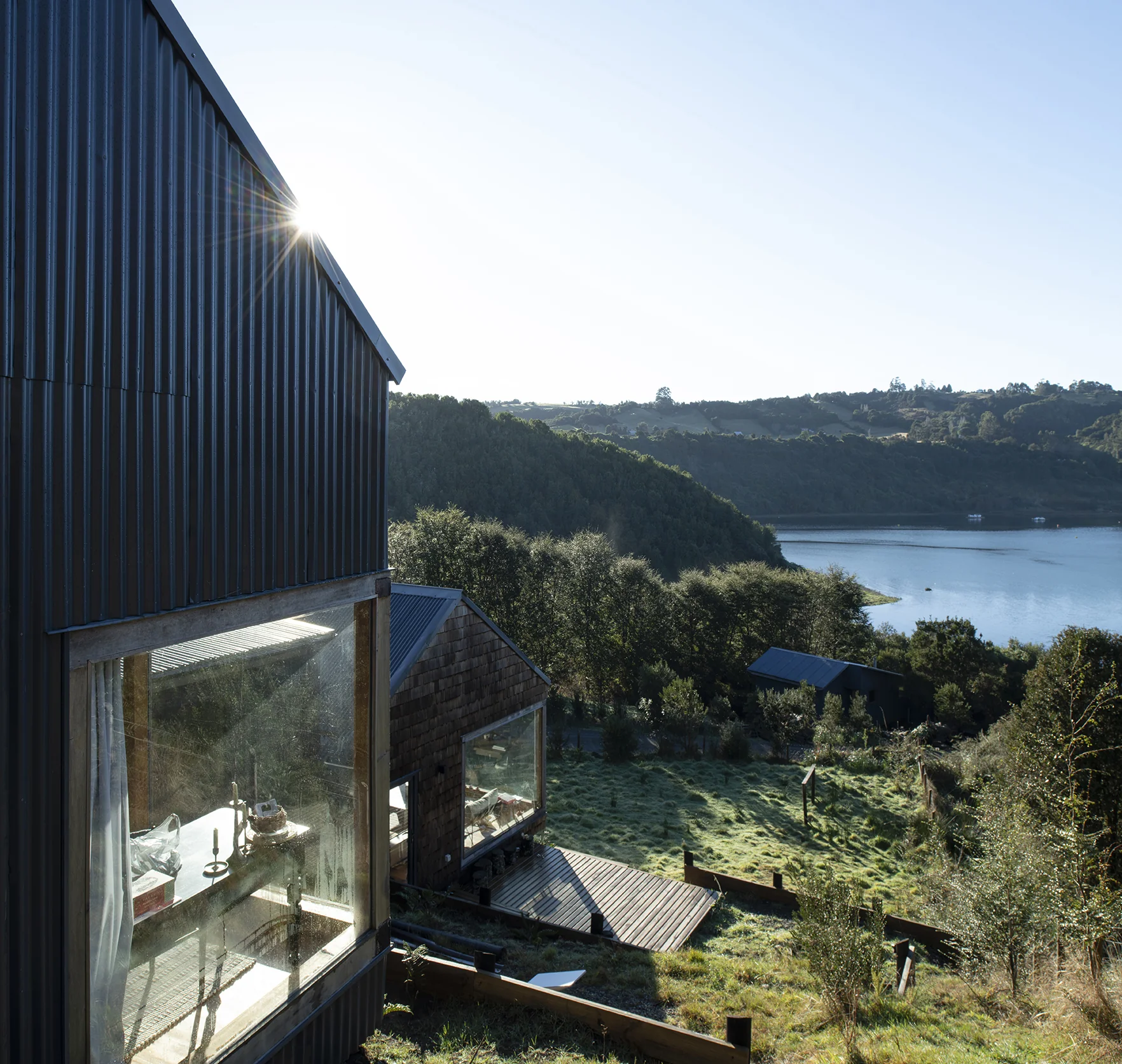 Cabañas turísticas de madera en Chiloé